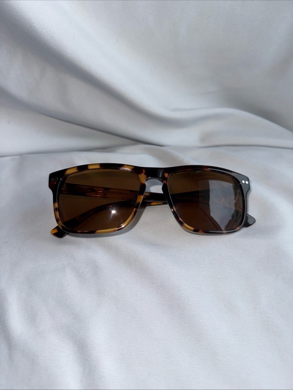 MVMT Tortoise Shell Square Sunglasses - Brown Lenses